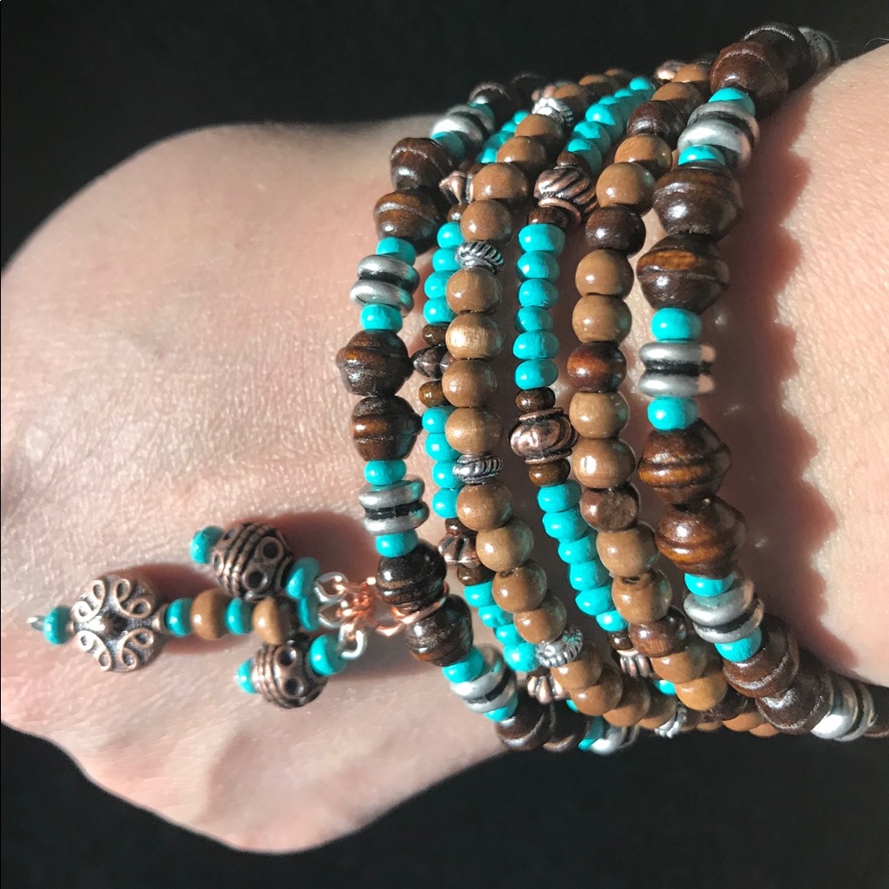 Boho Bracelet with Earrings